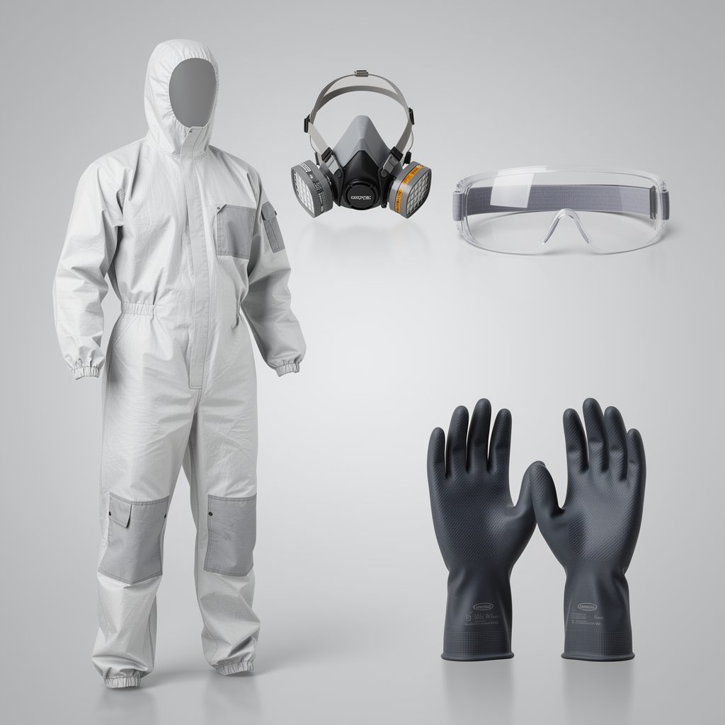 Professional protective mask and gear for car painting